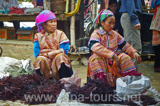 Chilies for Sale - Can Cau Market