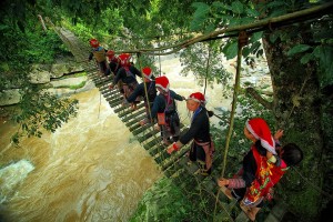 The beauty of Sapa Rattan Bridge