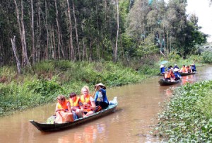 Tourist in Mekong