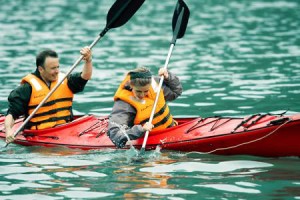 Kayaking on Halong Bay