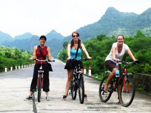 Biking on Cat Ba Island