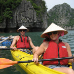 Kayaking in Halong Bay